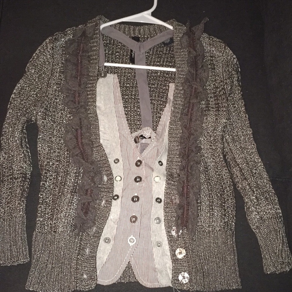 BKE Boutique vest and cardigan